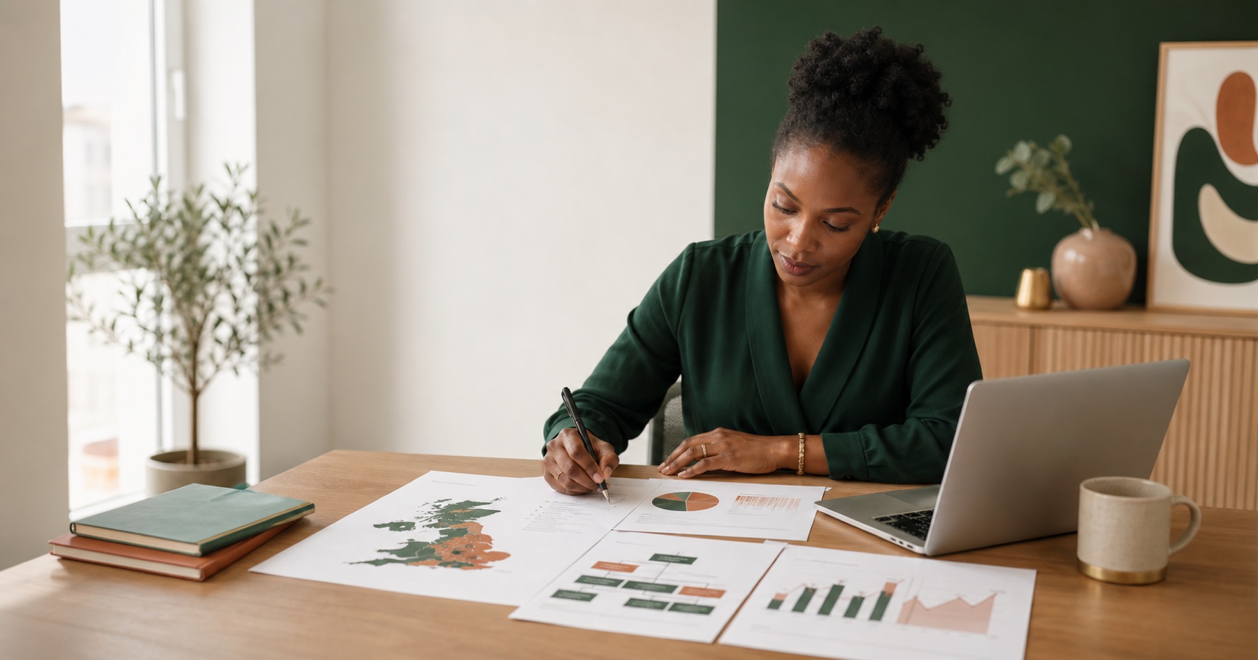 Domiciliary care founder building a business plan and financial forecast