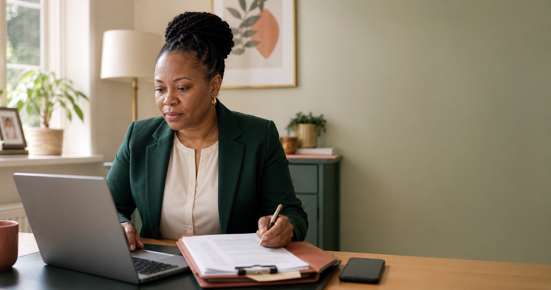 Registered manager reviewing a CQC notification after an incident