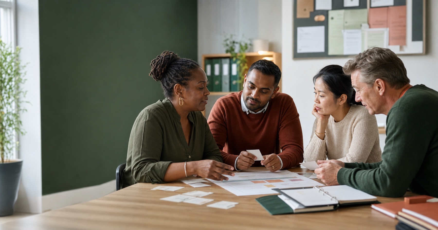 CQC Provider Information Return for Domiciliary Care: Questions, Examples and Evidence Checklist Diverse homecare team discussing evidence for a CQC provider information return